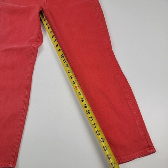 AO.LA Good High Rise Ankle Skinny Jeans Pants Red Orange Women Size 30 - Picture 4 of 12